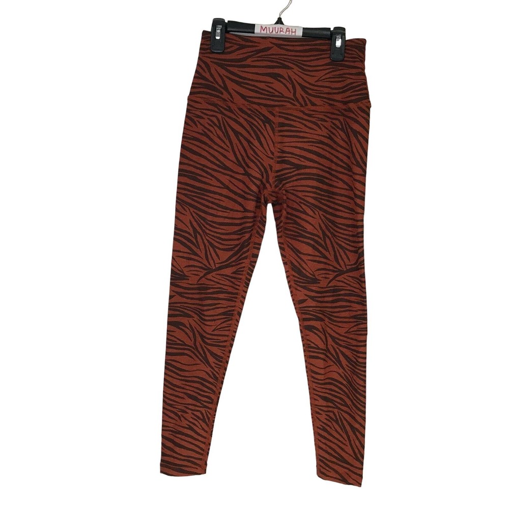 Beyond Yoga Womens Multicolor Spacedye Tiger Print Leggings Sz M $99 *Pre-Owned